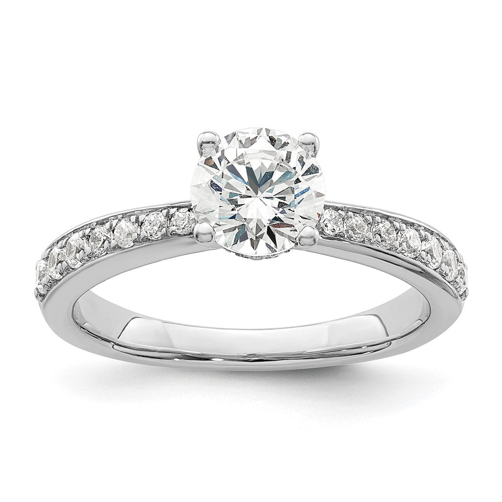 14K Weißgold True Origin 1/3 Karat Im Labor Gezüchtet Diamant Vs D E F Halbfassung Rund Verlobungsring