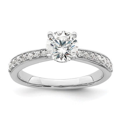 14K Weißgold True Origin 1/3 Karat Im Labor Gezüchtet Diamant Vs D E F Halbfassung Rund Verlobungsring