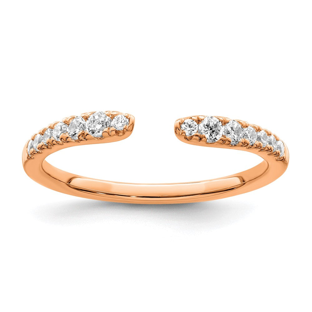 14K Roségold True Origin 1/4 Karat Im Labor Gezüchtet Diamant Vs D E F Fantasie Ring