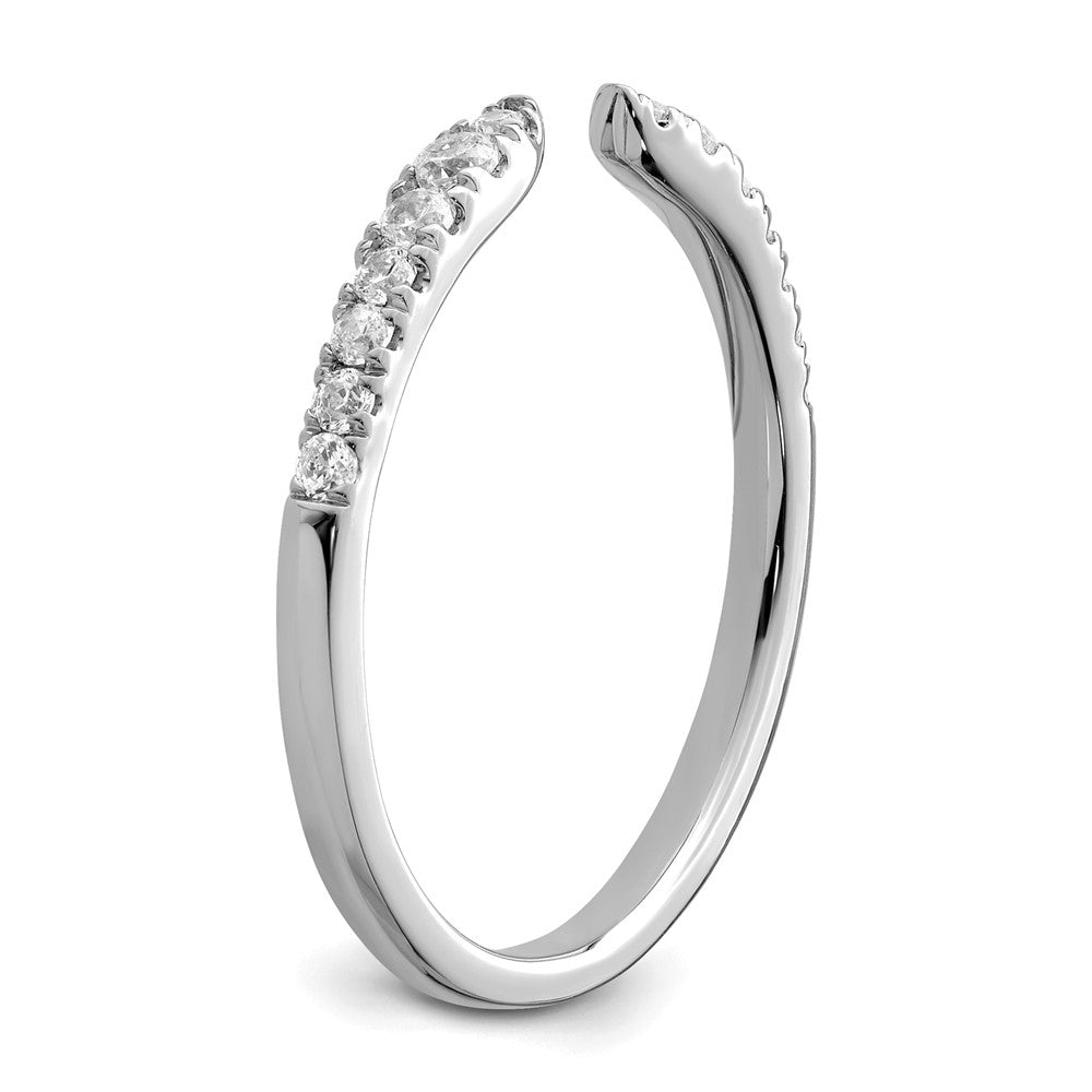 True Origin 14K Weißgold 1/4 Karat Im Labor Gezüchtet Diamant Vs+ F+ Komplett Ehering Ring