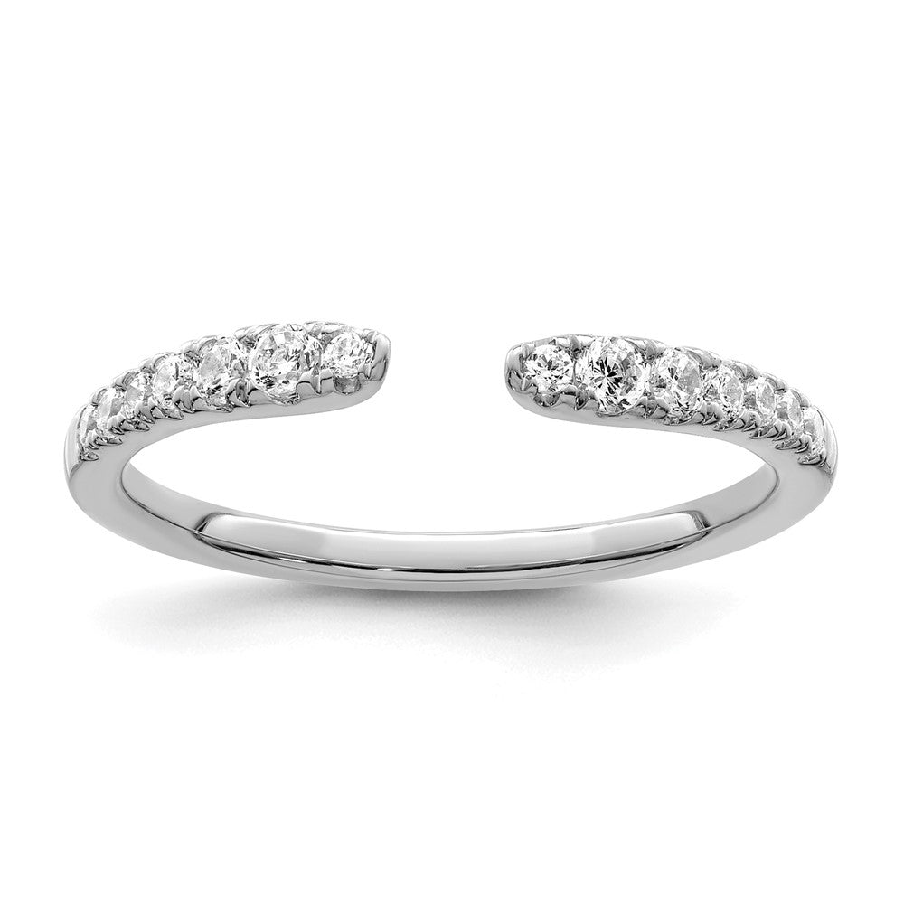 True Origin 14K Weißgold 1/4 Karat Im Labor Gezüchtet Diamant Vs+ F+ Komplett Ehering Ring
