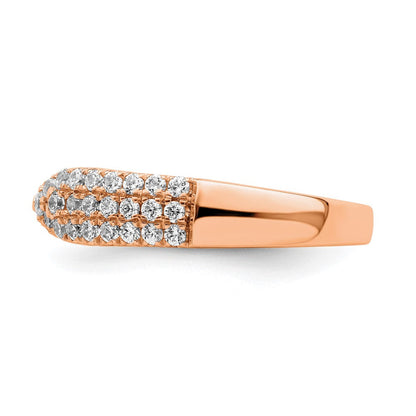 14K Roségold True Origin 1/2 Karat Im Labor Gezüchtet Diamant Vs D E F Fantasie Ring