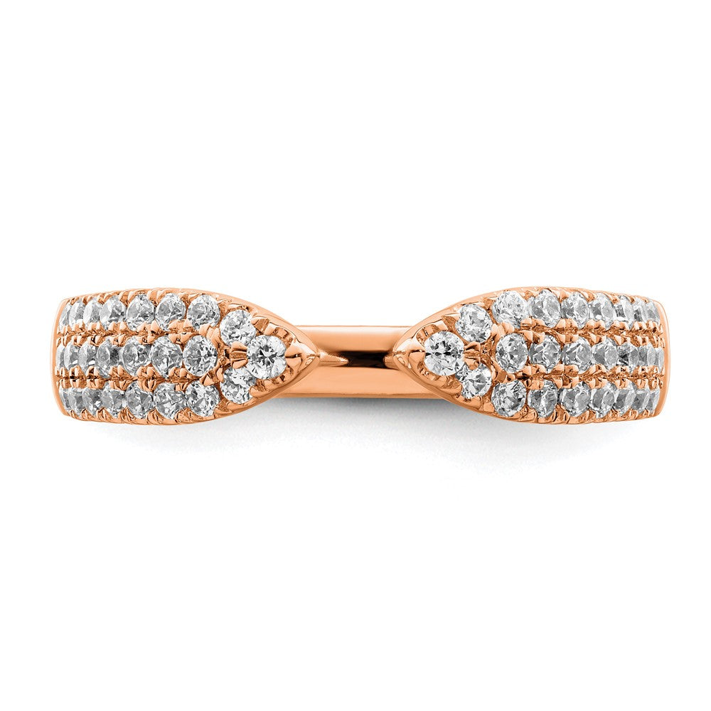 14K Roségold True Origin 1/2 Karat Im Labor Gezüchtet Diamant Vs D E F Fantasie Ring