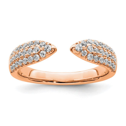 14K Roségold True Origin 1/2 Karat Im Labor Gezüchtet Diamant Vs D E F Fantasie Ring