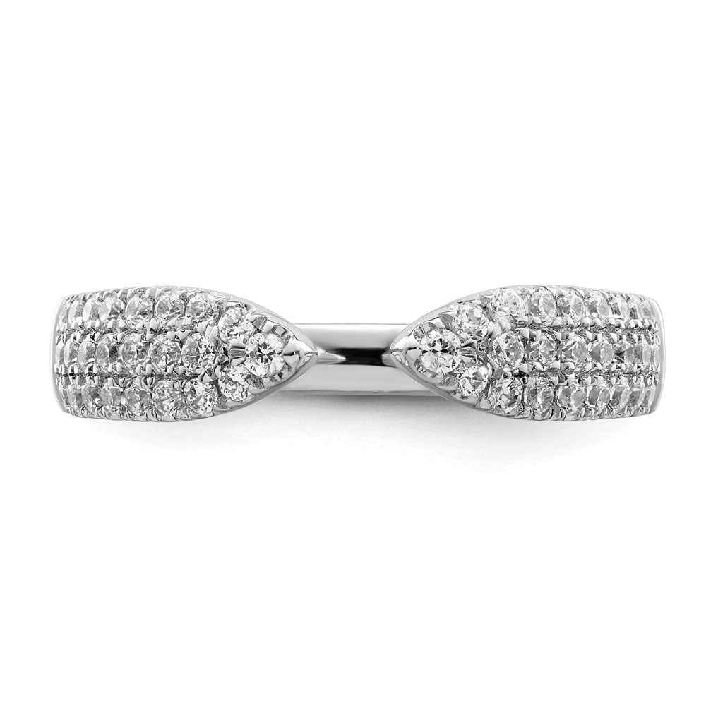 True Origin 14K Weißgold 1/2 Karat Im Labor Gezüchtet Diamant Vs+ F+ Komplett Ehering Ring