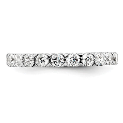 14K Weißgold Ring mit 0,75 ct. im Labor gezüchteten Diamanten VS/SI+ G+, Elf-Steine-Fashion-Ring
