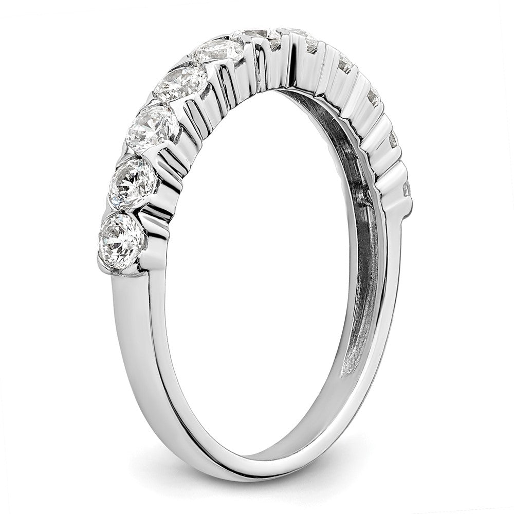 14K Weißgold Ring mit 0,75 ct. im Labor gezüchteten Diamanten VS/SI+ G+, Elf-Steine-Fashion-Ring