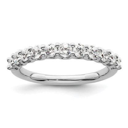 14K Weißgold Ring mit 0,75 ct. im Labor gezüchteten Diamanten VS/SI+ G+, Elf-Steine-Fashion-Ring