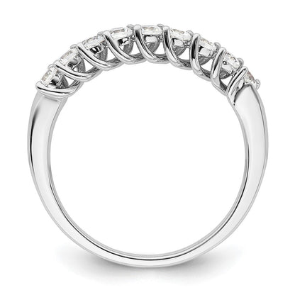 14K Weißgold Ring mit 0,5 ct. im Labor gezüchteten Diamanten VS/SI+ G+, Neun-Stein-Fashion-Ring