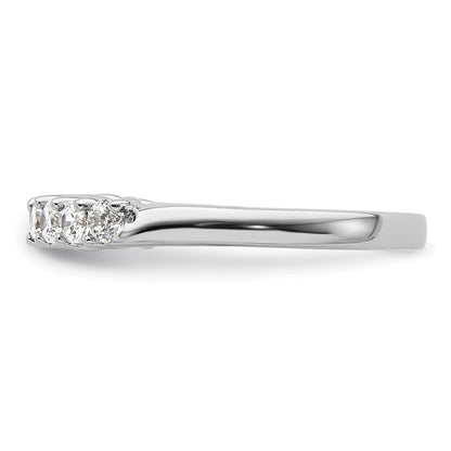 14K Weißgold Ring mit 0,5 ct. im Labor gezüchteten Diamanten VS/SI+ G+, Neun-Stein-Fashion-Ring