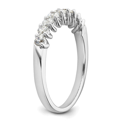 14K Weißgold Ring mit 0,5 ct. im Labor gezüchteten Diamanten VS/SI+ G+, Neun-Stein-Fashion-Ring