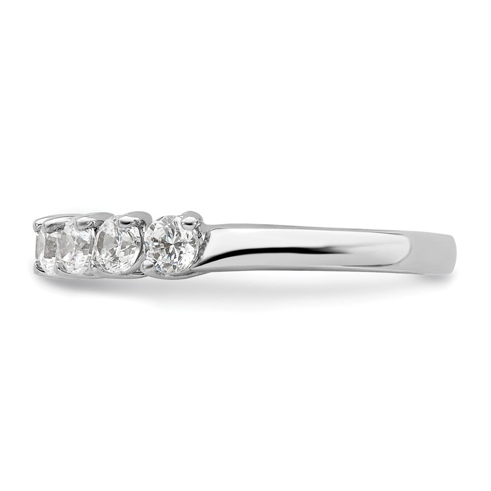14K Weißgold Fashion-Ring mit 1 ct. Laborgezüchteten Diamanten VS/SI+ G+, neun Steine