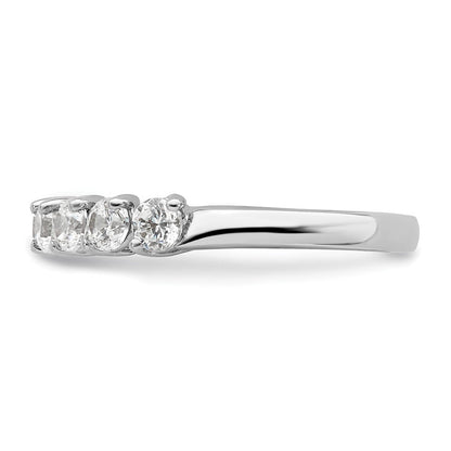14K Weißgold Fashion-Ring mit 1 ct. Laborgezüchteten Diamanten VS/SI+ G+, neun Steine