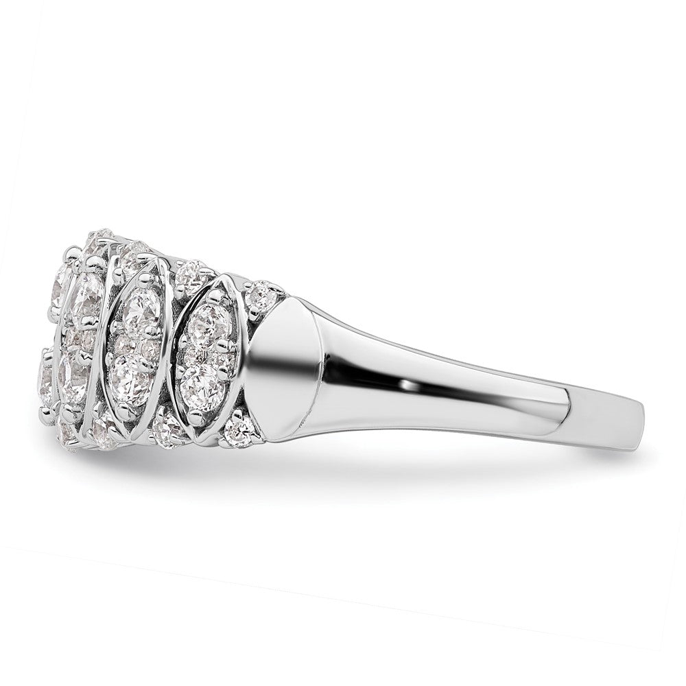 14K Weißgold 3/4 Karat Komplett Diamant Ring