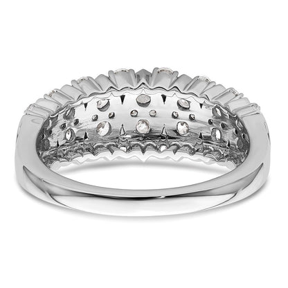 14K Weißgold 3/4 Karat Komplett Diamant Ring