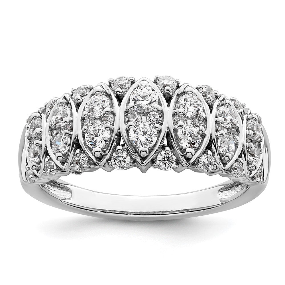 14K Weißgold 3/4 Karat Komplett Diamant Ring