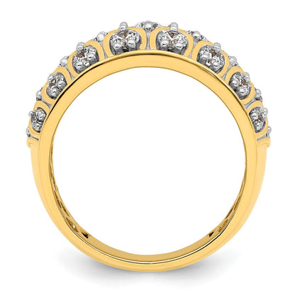 14K Gelbgold Modering mit 1,17 ct. laborgezüchteten Diamanten VS/SI+ G+