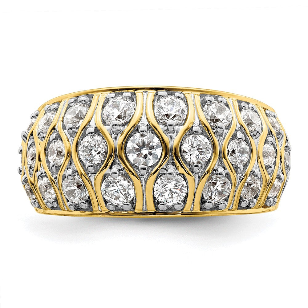 14K Gelbgold Modering mit 1,17 ct. laborgezüchteten Diamanten VS/SI+ G+