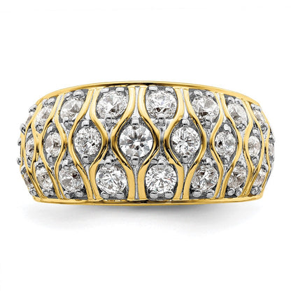 14K Gelbgold Modering mit 1,17 ct. laborgezüchteten Diamanten VS/SI+ G+