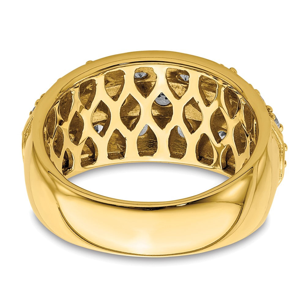14K Gelbgold Modering mit 1,17 ct. laborgezüchteten Diamanten VS/SI+ G+