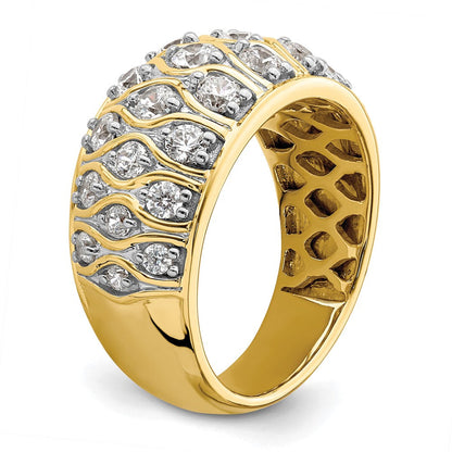 14K Gelbgold Modering mit 1,17 ct. laborgezüchteten Diamanten VS/SI+ G+