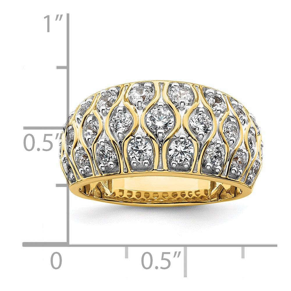 14K Gelbgold Modering mit 1,17 ct. laborgezüchteten Diamanten VS/SI+ G+