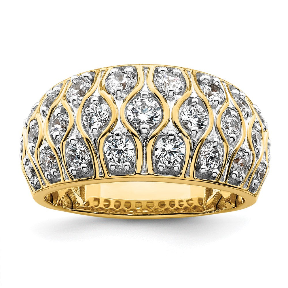 14K Gelbgold Modering mit 1,17 ct. laborgezüchteten Diamanten VS/SI+ G+