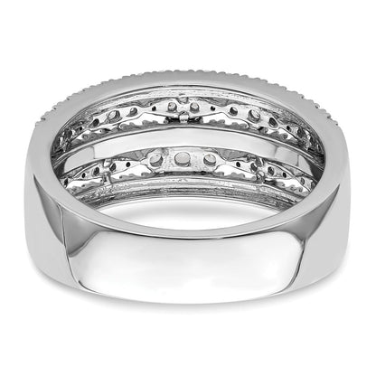 14K Weißgold 7/8 Karat Komplett Diamant Ring
