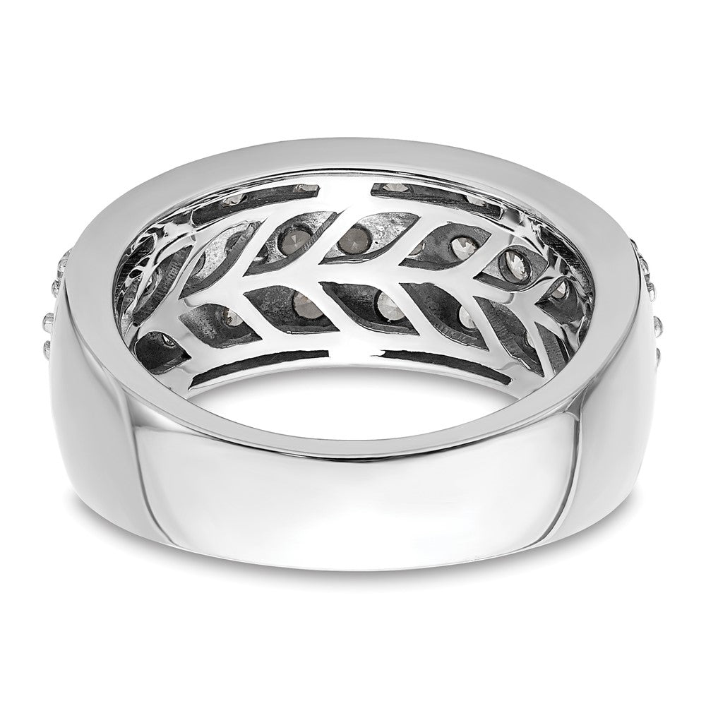 14K Weißgold Ring mit Labor-Diamanten VS/SI+ G+