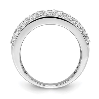 14K Weißgold 1.25 Karat Komplett Diamant Ring