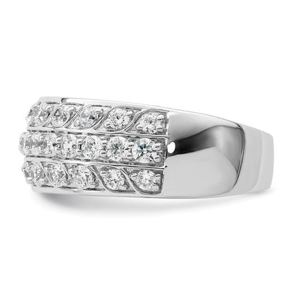 14K Weißgold 1.25 Karat Komplett Diamant Ring
