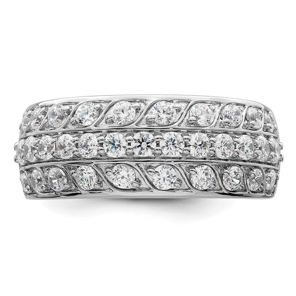 14K Weißgold 1.25 Karat Komplett Diamant Ring