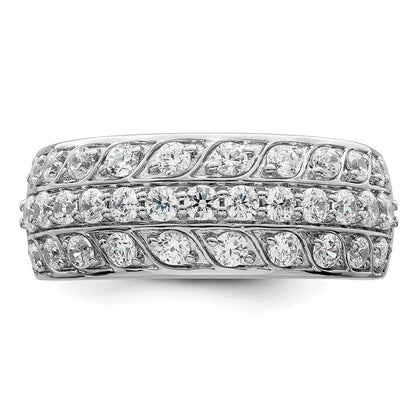 14K Weißgold 1.25 Karat Komplett Diamant Ring