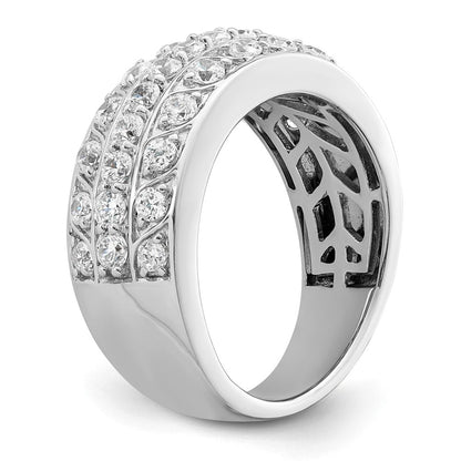 14K Weißgold 1.25 Karat Komplett Diamant Ring
