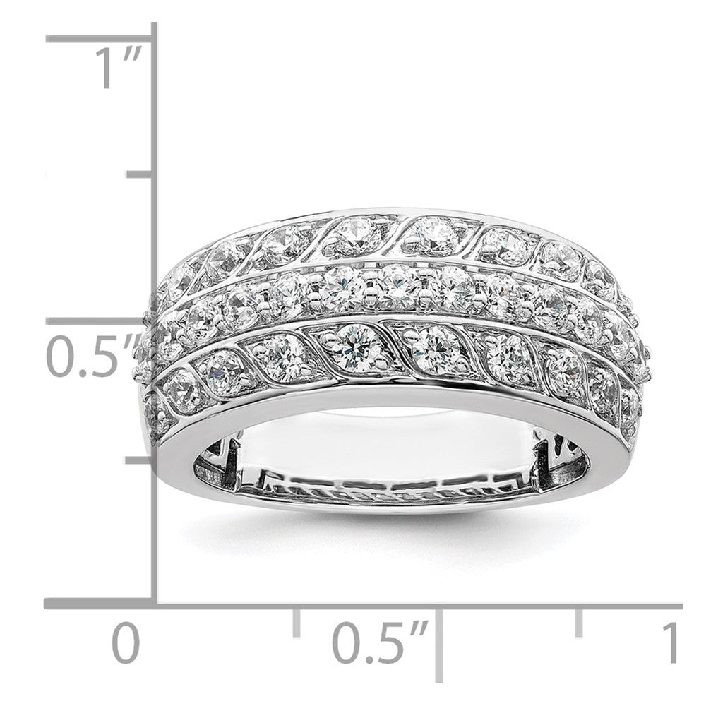 14K Weißgold 1.25 Karat Komplett Diamant Ring