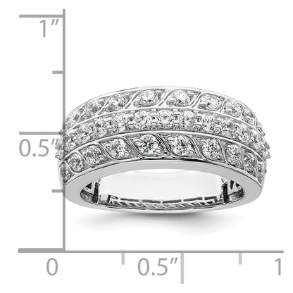 14K Weißgold 1.25 Karat Komplett Diamant Ring