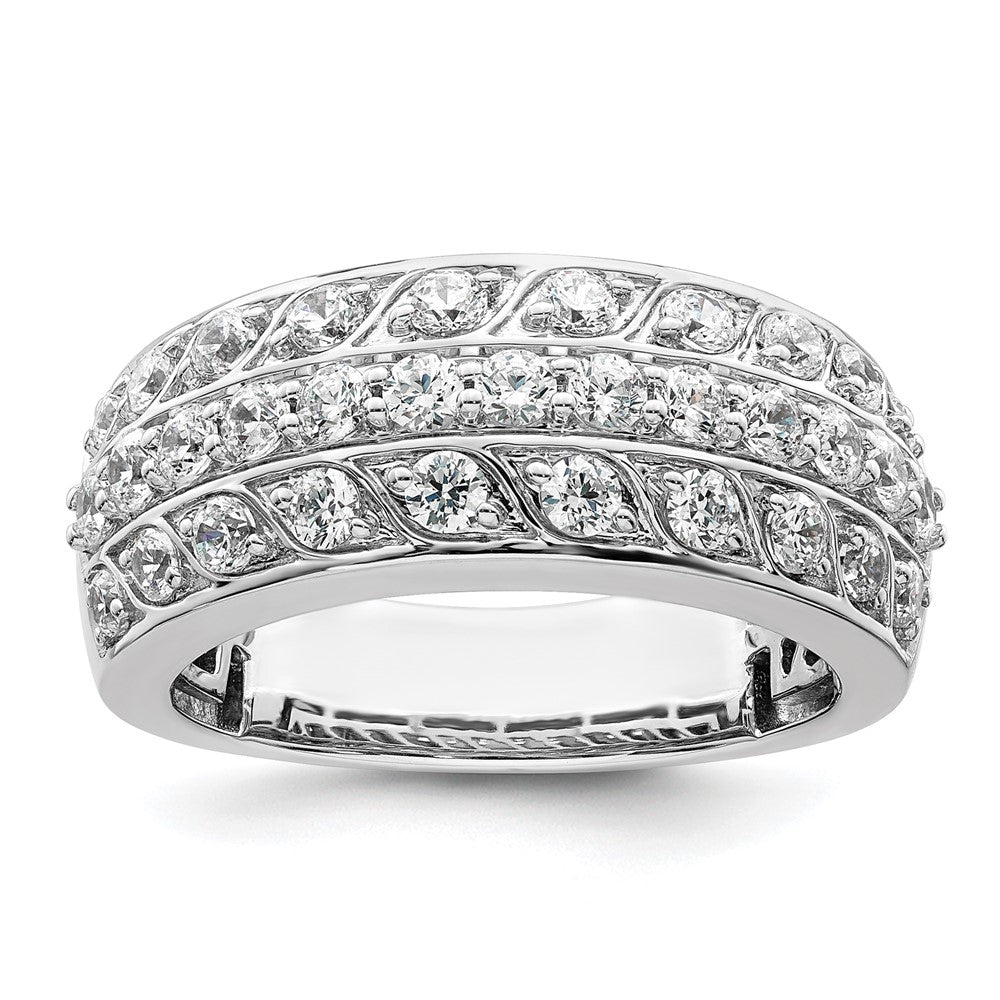 14K Weißgold 1.25 Karat Komplett Diamant Ring
