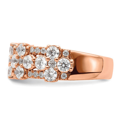 14K Roségold 2,5 ct. Labor-Diamant VS/SI+ G+ Fashion-Ring
