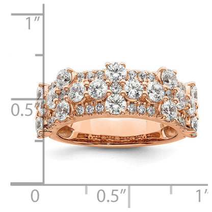 14K Roségold 2,5 ct. Labor-Diamant VS/SI+ G+ Fashion-Ring