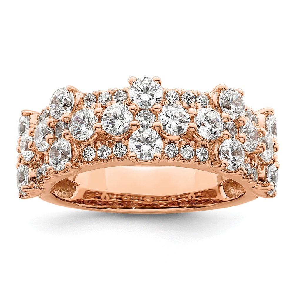 14K Roségold 2,5 ct. Labor-Diamant VS/SI+ G+ Fashion-Ring
