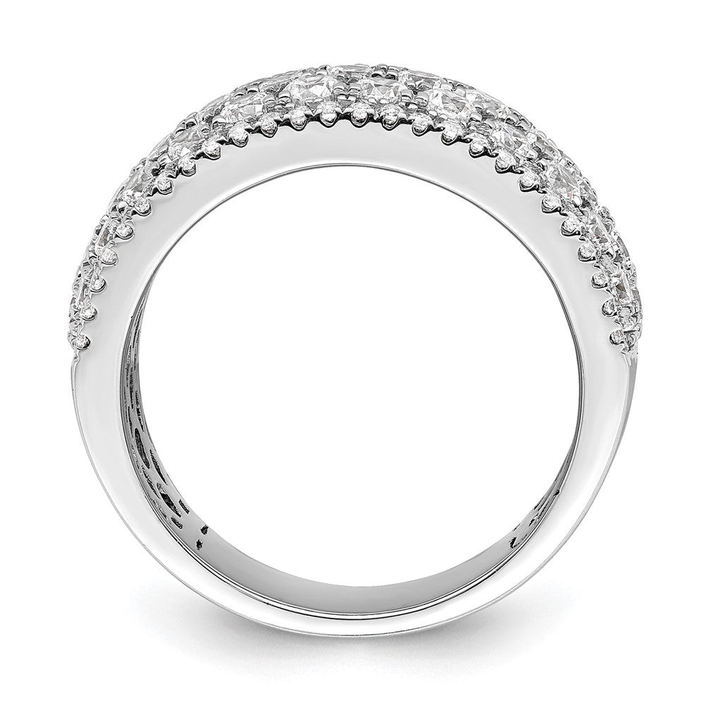 14K Weißgold Fashion-Ring mit 2 ct. Labor-gezüchteten Diamanten, VS/SI+ G+