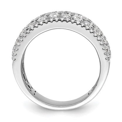 14K Weißgold Fashion-Ring mit 2 ct. Labor-gezüchteten Diamanten, VS/SI+ G+