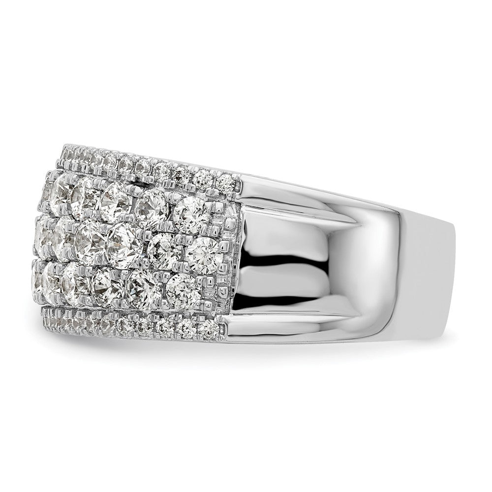 14K Weißgold Fashion-Ring mit 2 ct. Labor-gezüchteten Diamanten, VS/SI+ G+