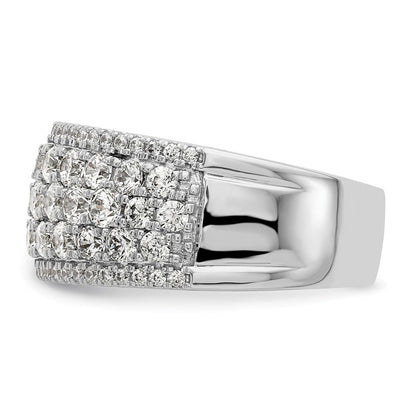 14K Weißgold Fashion-Ring mit 2 ct. Labor-gezüchteten Diamanten, VS/SI+ G+