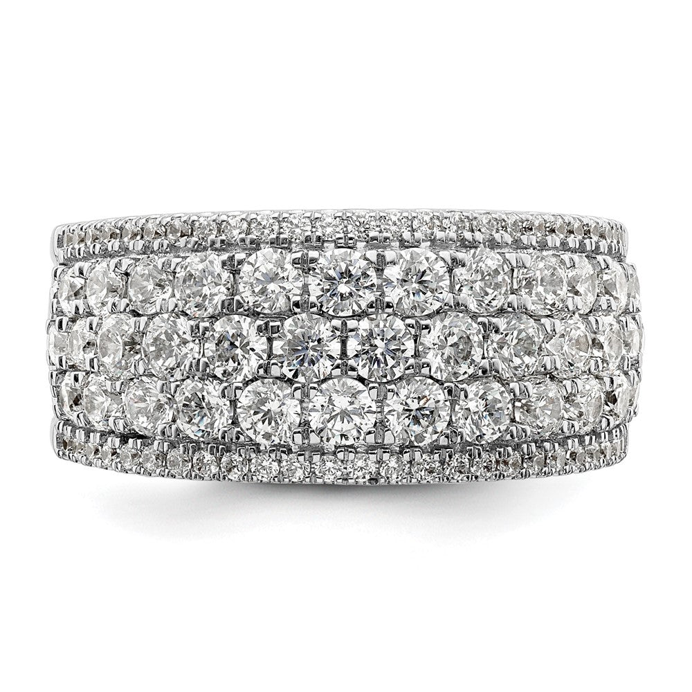 14K Weißgold Fashion-Ring mit 2 ct. Labor-gezüchteten Diamanten, VS/SI+ G+