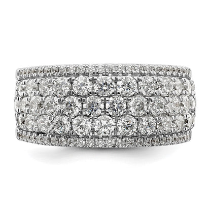 14K Weißgold Fashion-Ring mit 2 ct. Labor-gezüchteten Diamanten, VS/SI+ G+