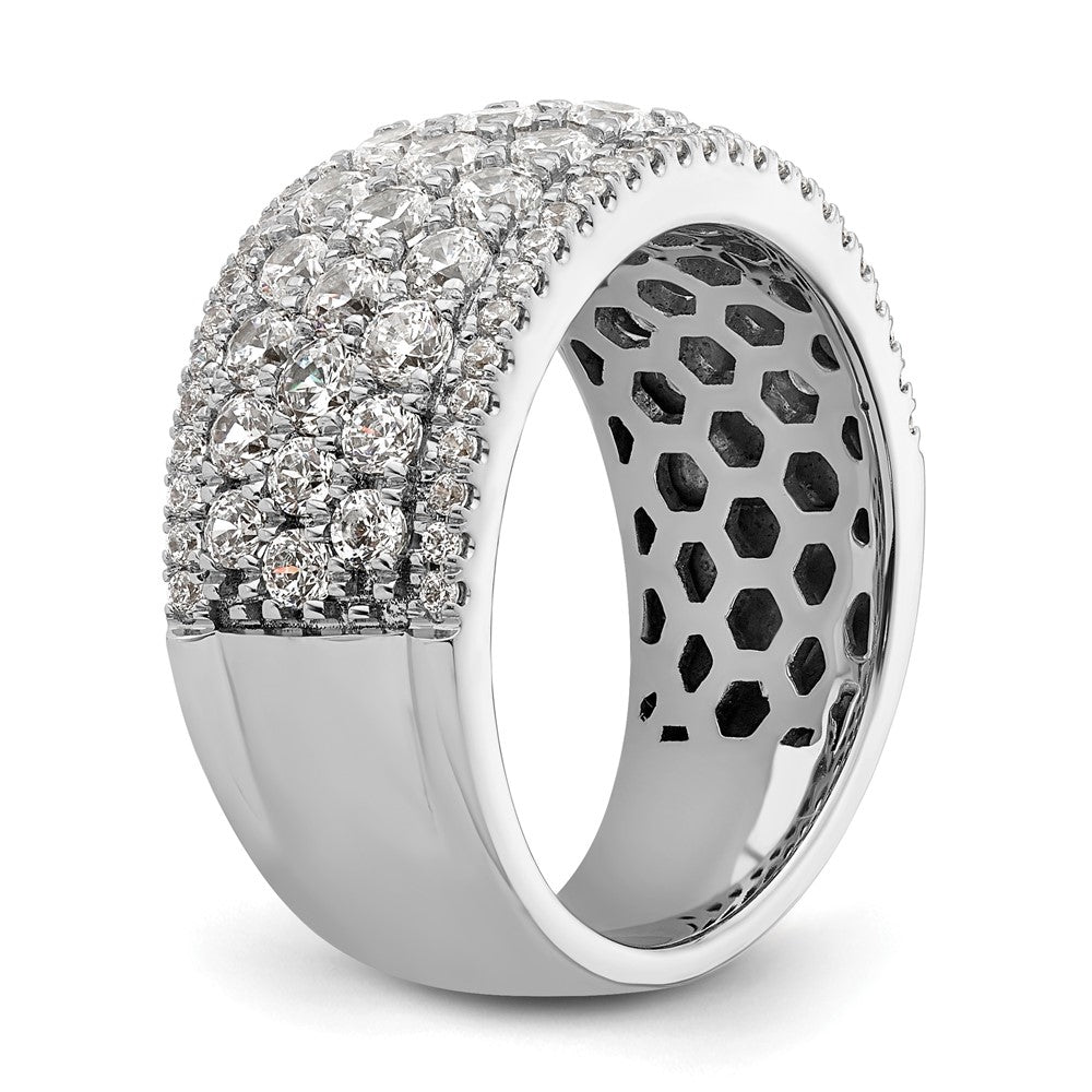14K Weißgold Fashion-Ring mit 2 ct. Labor-gezüchteten Diamanten, VS/SI+ G+