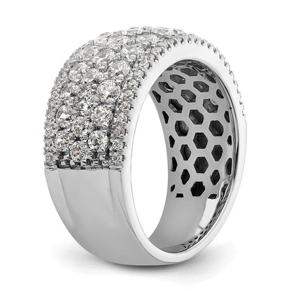 14K Weißgold Fashion-Ring mit 2 ct. Labor-gezüchteten Diamanten, VS/SI+ G+