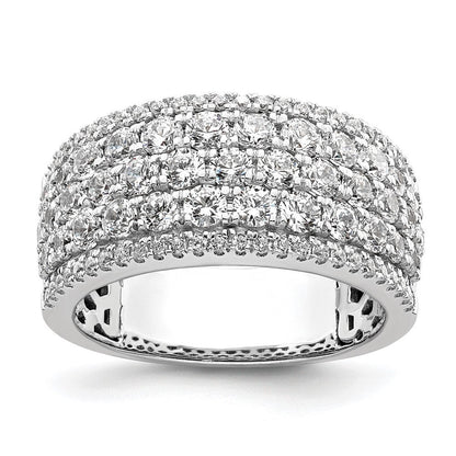 14K Weißgold Fashion-Ring mit 2 ct. Labor-gezüchteten Diamanten, VS/SI+ G+