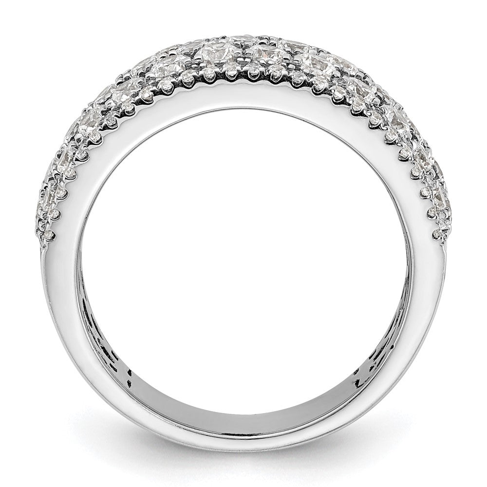 14K Weißgold Pavé 2 Karat Komplett Diamant Ring